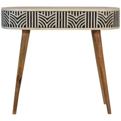 Artisan Furniture Solid hout Edessa Sidetable Tafel met Bone Inlay