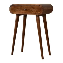 Artisan Furniture Solid hout Ronde Kastanje Sidetable