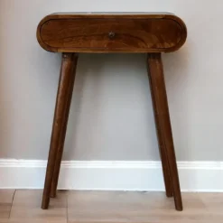 Artisan Furniture Solid hout Ronde Kastanje Sidetable
