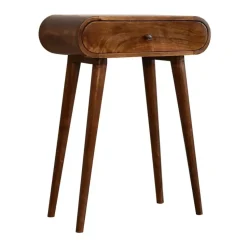 Artisan Furniture Solid hout Ronde Kastanje Sidetable