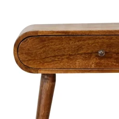 Artisan Furniture Solid hout Ronde Kastanje Sidetable