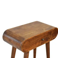 Artisan Furniture Solid hout Ronde Kastanje Sidetable