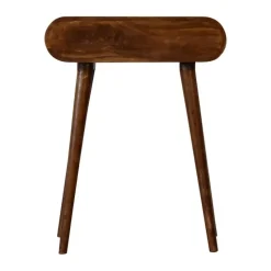 Artisan Furniture Solid hout Ronde Kastanje Sidetable