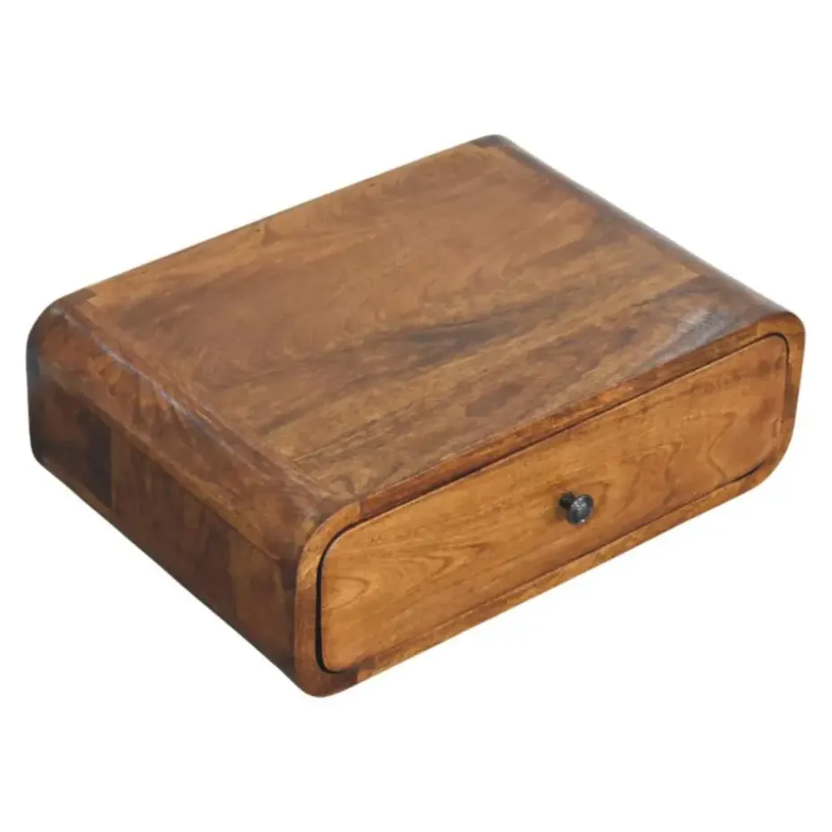 Artisan Furniture Solid hout Avora Wandkastje Honing Karamel met