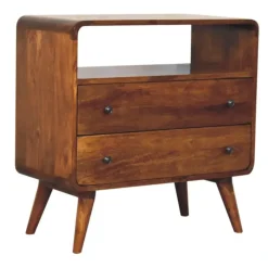 Artisan Furniture Solid hout Gebogen Nordic Charme Sidetable