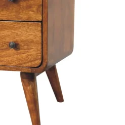 Artisan Furniture Solid hout Gebogen Nordic Charme Sidetable