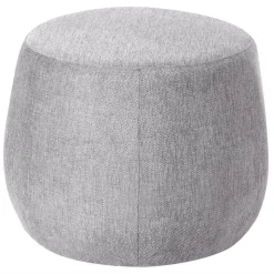 ASHTON - Poef - Lichtgrijs - Polyester