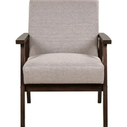 ASNES - Fauteuil - Taupe - Polyester