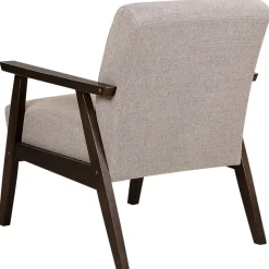 ASNES - Fauteuil - Taupe - Polyester