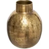 Atmosphera Bloemenvaas Emperor - goud - metaal - D10 x H15 cm