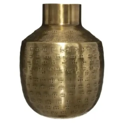 Atmosphera Bloemenvaas Emperor - goud - metaal - D10 x H15 cm