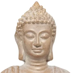 Atmosphera Boeddha beeld - binnen/buiten - stone - 39 cm - goud