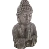 Atmosphera Boeddha hoofd beeld - binnen/buiten - stone - 50 cm