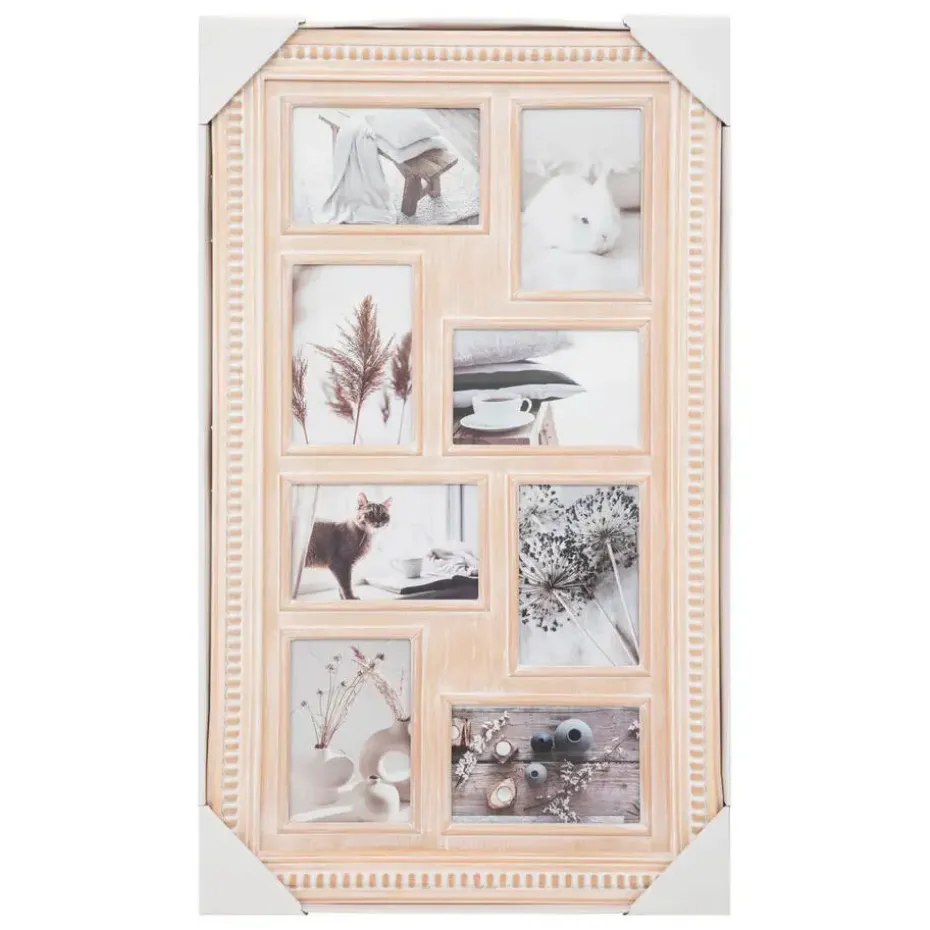 Atmosphera Collage fotolijst Natural voor 8x foto van 10 x 15 cm