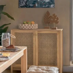 Atmosphera Dienblad/serveer plateau - D38 cm - gevlochten