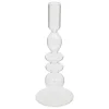 Atmosphera kaarsen kandelaar - dinerkaarsen - transparant - 22 cm