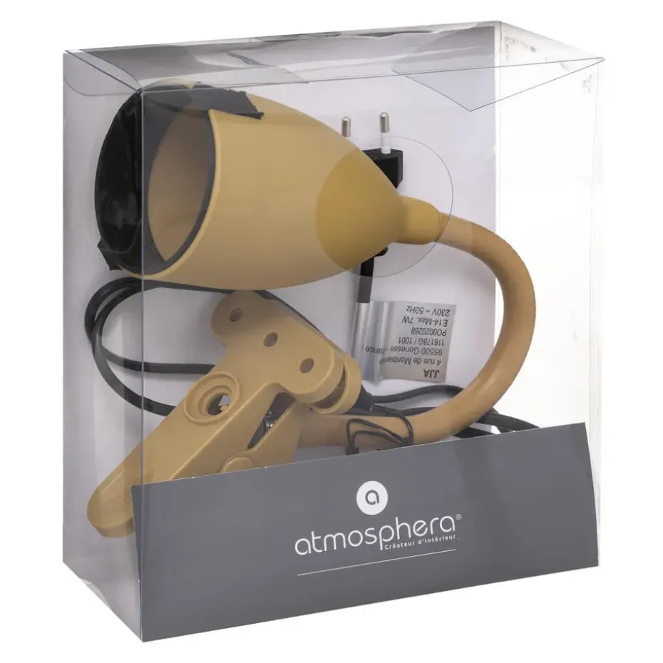 Atmosphera Klem bureaulampje - Design Light - okergeel - H43 cm
