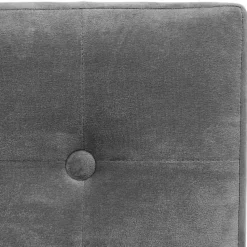 Atmosphera Poef/hocker - opbergbox - zilvergrijs - PU/MDF - 38 x 38 cm