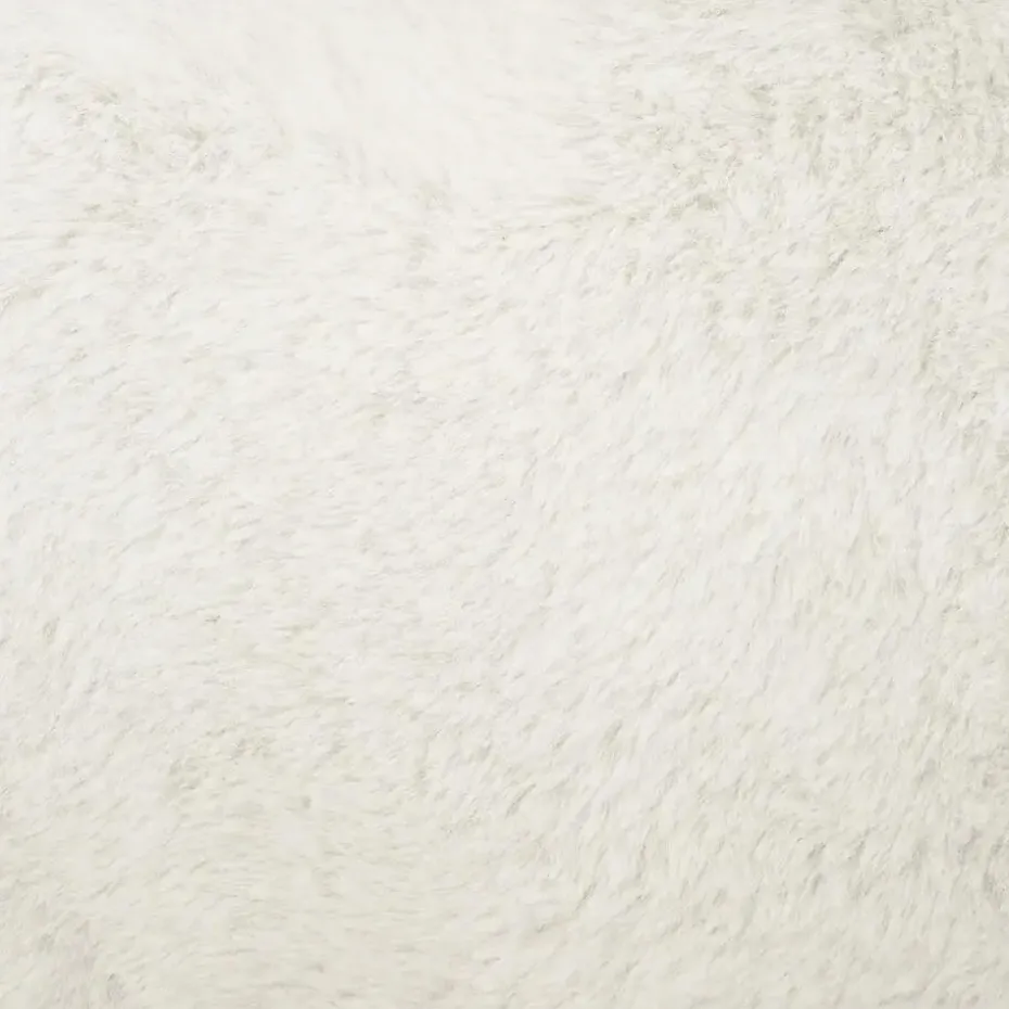 Atmosphera Poef/hocker - opbergbox - wit - PU/MDF - 38 x 38 cm