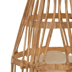 Atmosphera solar lantaarn - rotan - 16 x 23 cm