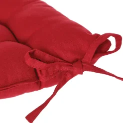 Atmosphera Stoelkussen - rood - katoen - 36 x 36 x 4 cm