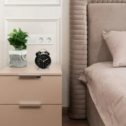 Atmosphera Tafelklok - zwart - D10 cm - rond - klassieke wekker