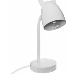 Atmosphera Tafellamp - met oortjes - wit - 18 x 31cm - bureaulamp