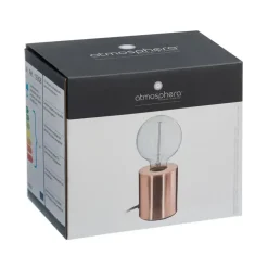 Atmosphera Tafellamp Saba - metaal - koper - H10 cm - Leeslampje