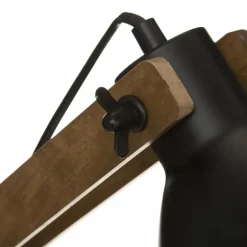 Atmosphera Tafellamp/bureaulamp Design Light Cuba - zwart - 56cm