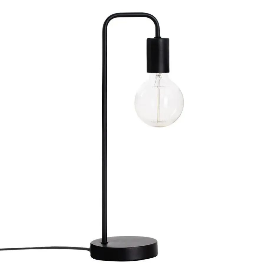 Atmosphera Tafellamp/bureaulamp Design Light - zwart - 46 cm