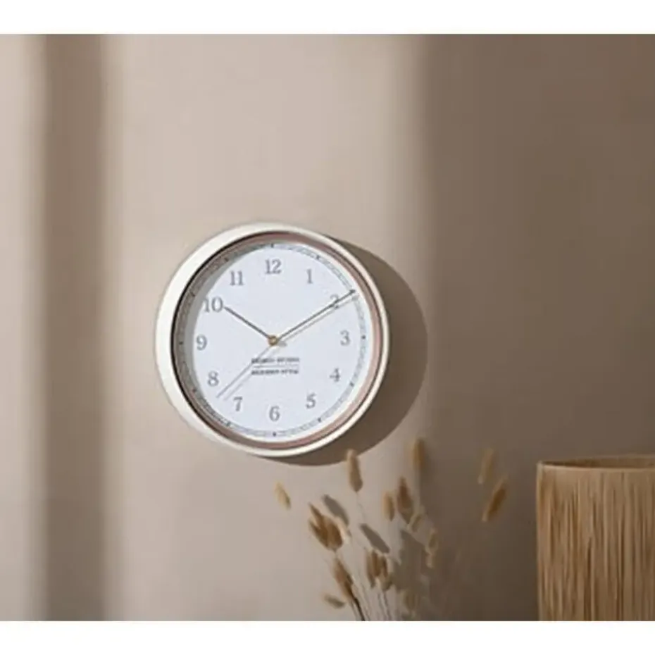 Atmosphera Wandklok Montreux - Kunststof/glas - D29cm - zwart