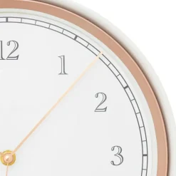 Atmosphera Wandklok Montreux - Kunststof/glas - D29cm - creme wit