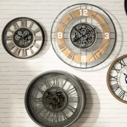 Atmosphera Wandklok/muur klok - Vintage - Dia 57 cm