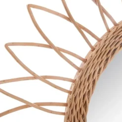 Atmosphera Wandspiegel - bloem - rotan - D50 cm - bohemian