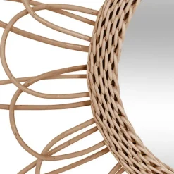 Atmosphera Wandspiegel Caya - Boho/ibiza stijl - rotan - 56 cm