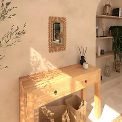 Atmosphera Wandspiegel Leonie - Boho/ibiza stijl - rotan