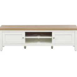 ATOCA - TV-meubel - Lichthout/Wit - MDF