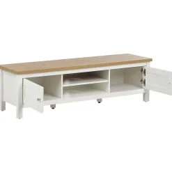 ATOCA - TV-meubel - Lichthout/Wit - MDF