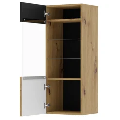 AURIS hangkast 1D artisan eiken / zwart mat