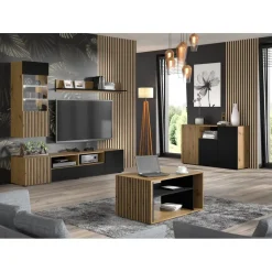 AURIS hangkast 1D artisan eiken / zwart mat