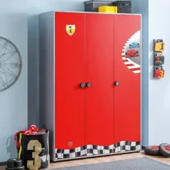 Autobed - Jongenskamer - Kinderkamer - 208x109x81 cm - Rood