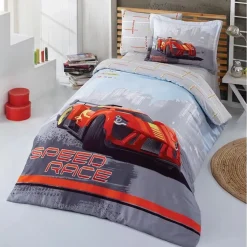Autobed - Jongenskamer - Kinderkamer - 208x109x81 cm - Rood