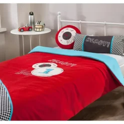 Autobed - Met logeerbed - 210x107x83 cm - Rood