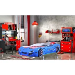 Autobed - Racebed - Kinderbed - Street Racer - 236x119x68 cm - Blauw
