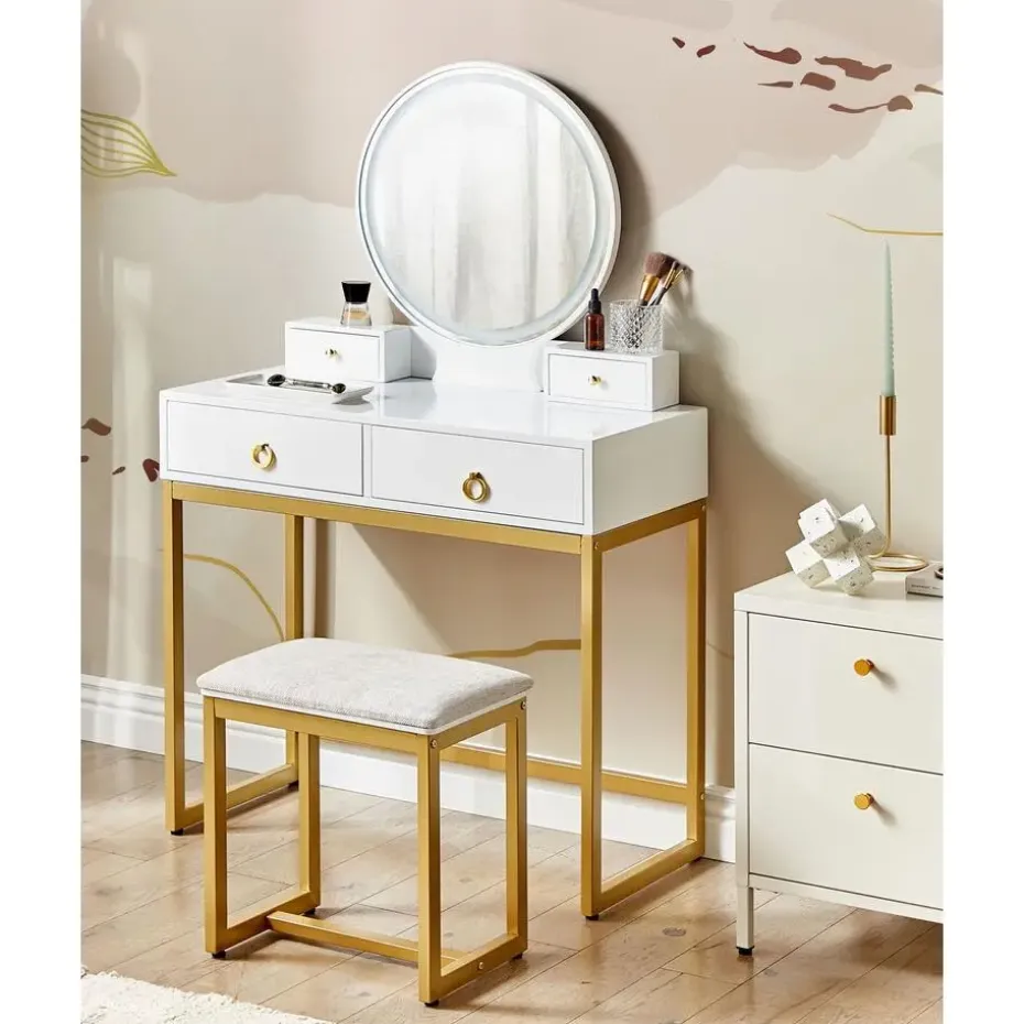 AUXON - Kaptafel - Wit - MDF