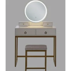 AUXON - Kaptafel - Wit - MDF