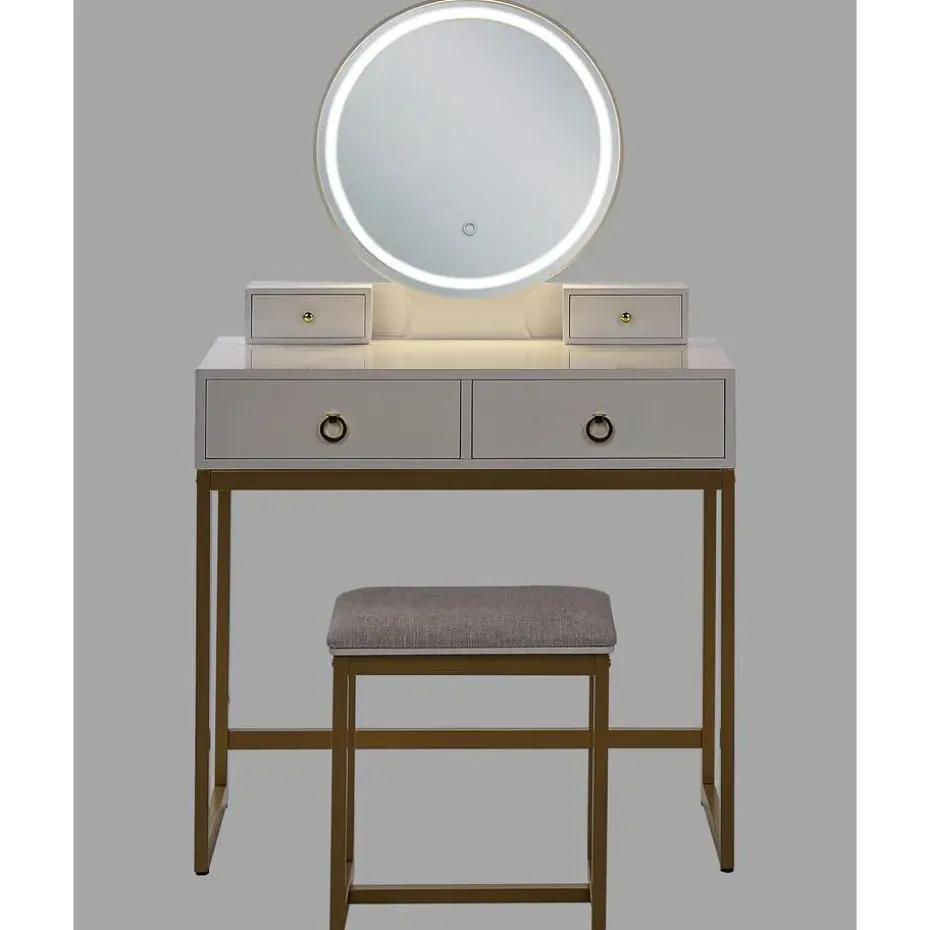 AUXON - Kaptafel - Wit - MDF