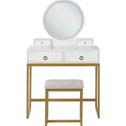 AUXON - Kaptafel - Wit - MDF