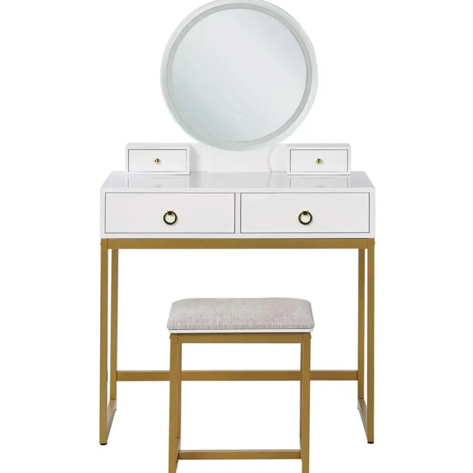 AUXON - Kaptafel - Wit - MDF