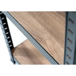 Avasco Stellingkast - Zwart - Opbergrek vierkant metaal - 176x45x45cm